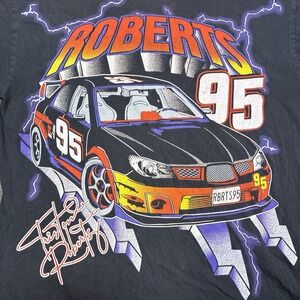 Vintage J Galt Racing Shirt Men's Medium Car Race 80s Retro Ricky Bobby Black